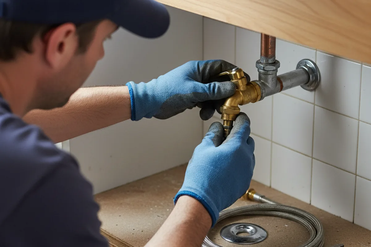 Shutoff valve and fitting work during Repiping in Lansing